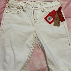 Riley shorts by True Religion off white in color NWT smoke free house